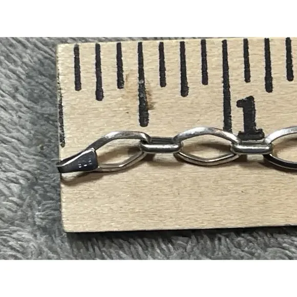 Sterling Silver Blue and White CZ Bracelet 7.5 Inches !! - Picture 14 of 14